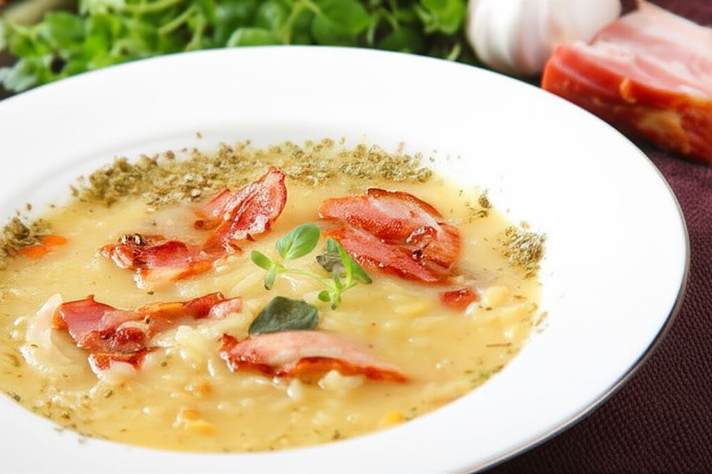 Zupa grochowa z boczkiem