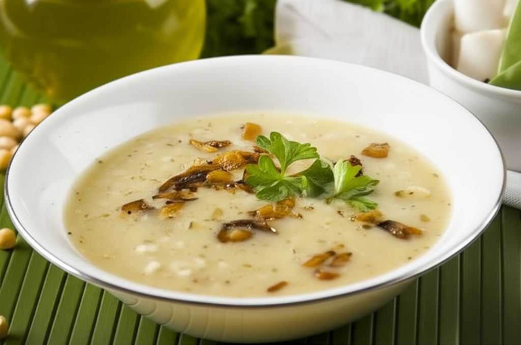 Zupa grochowa z pęczakiem