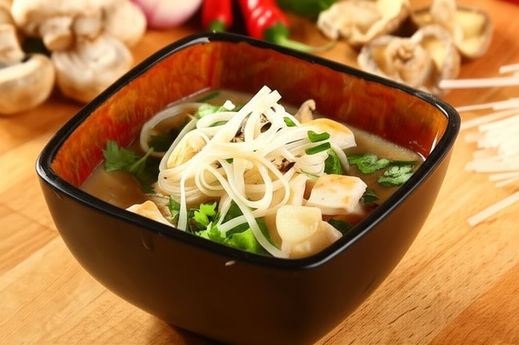 Zupa grzybowa w orientalnym stylu