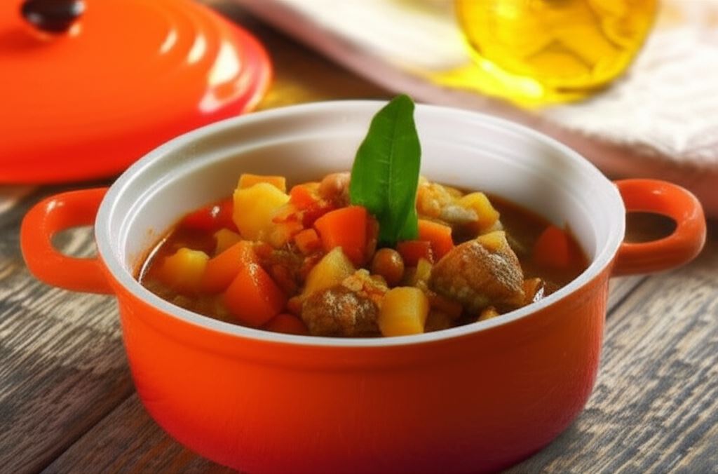 Zupa gulaszowa z białą fasolą na wieprzowinie