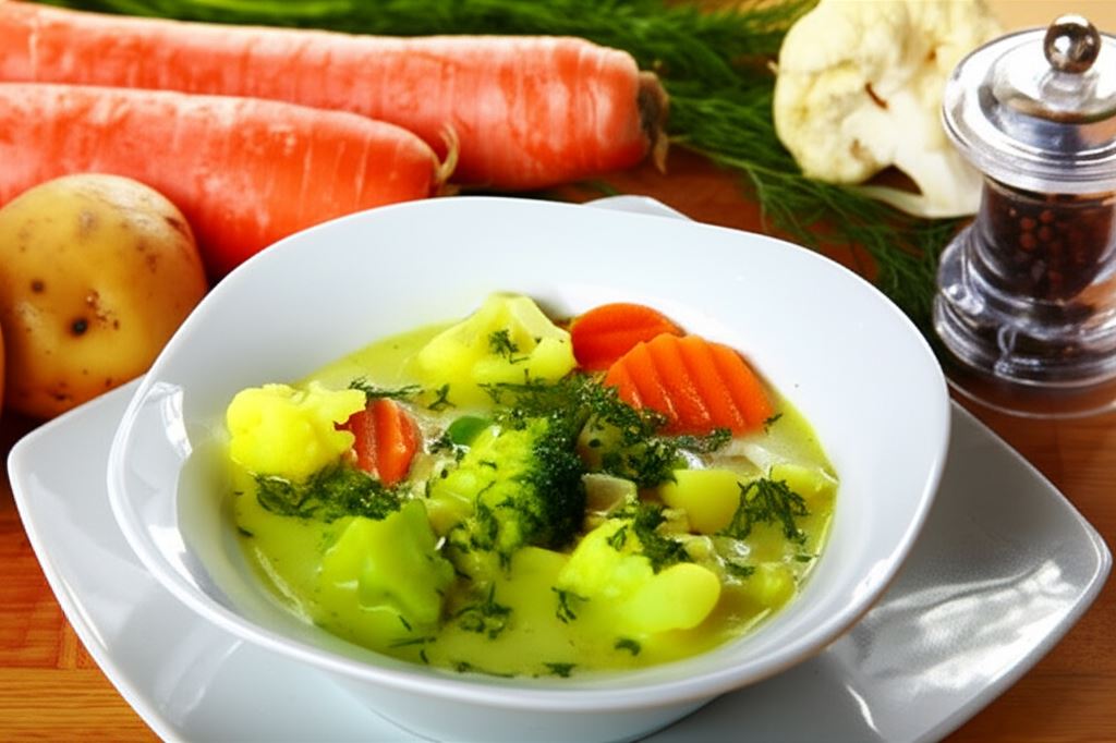 Zupa jarzynowa z kalafiorem