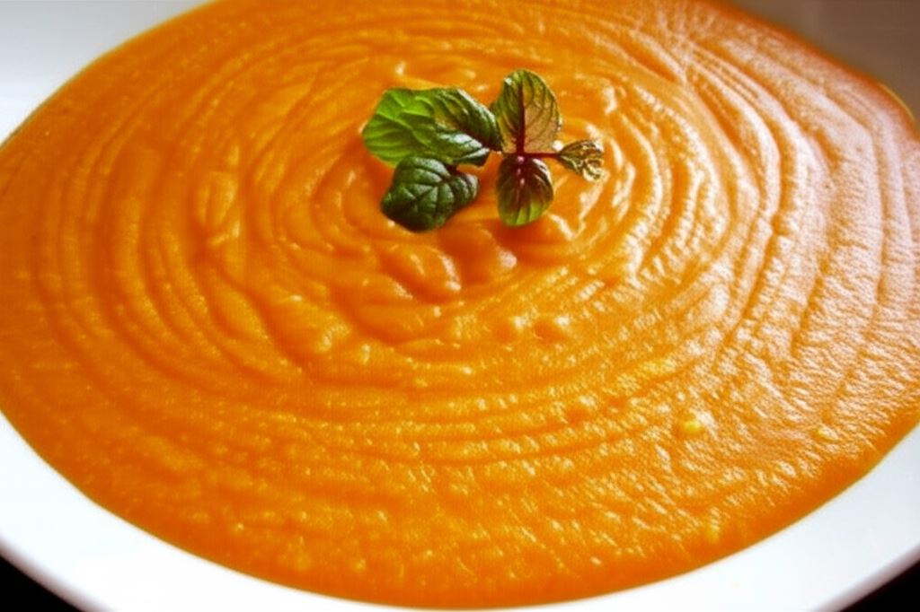 Zupa krem marchewkowo pomarańczowa