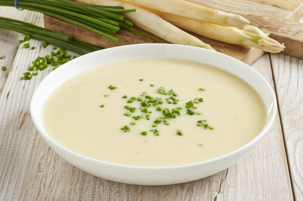 Zupa krem z białych szparagów