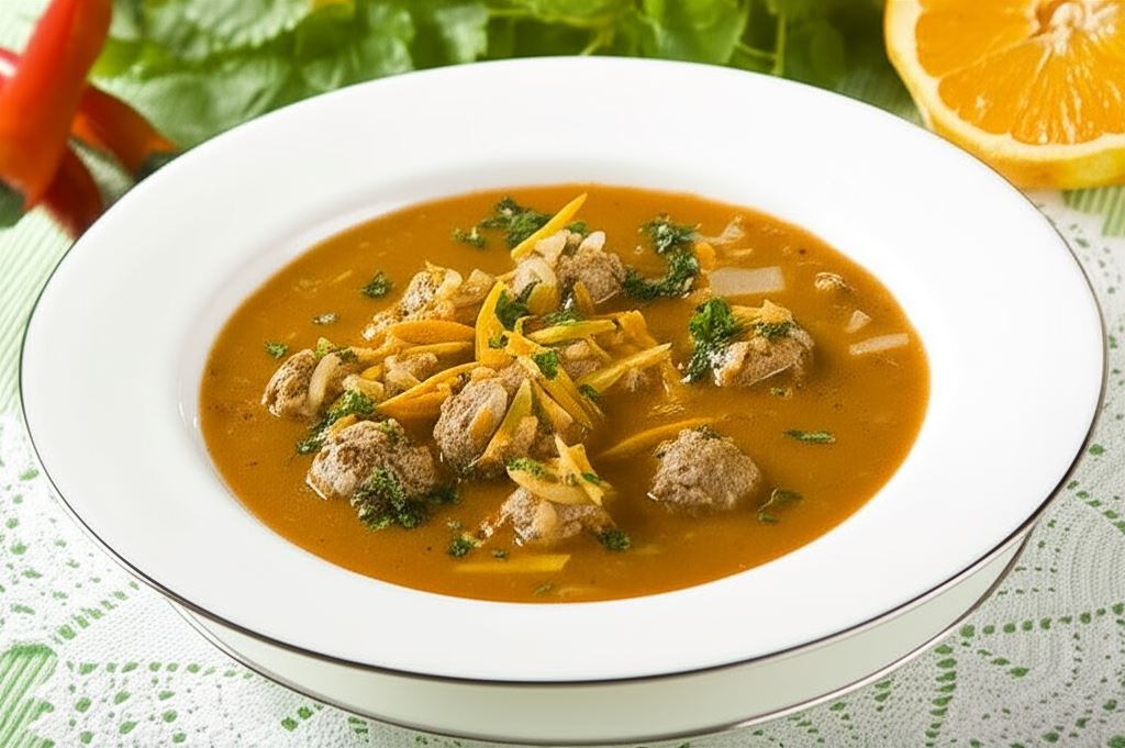 Zupa meksykańska z mięsem mielonym