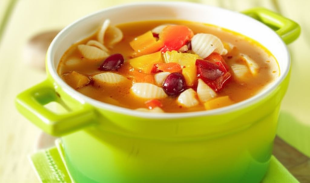 Zupa minestrone z makaronem