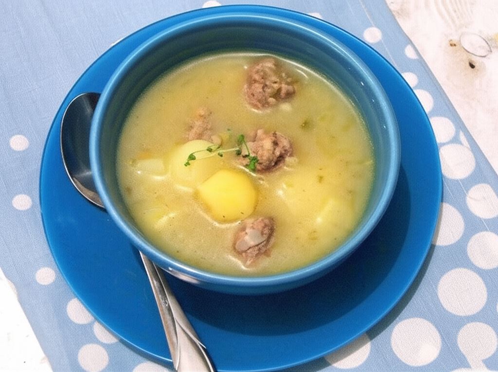 Zupa ogórkowa z klopsikami