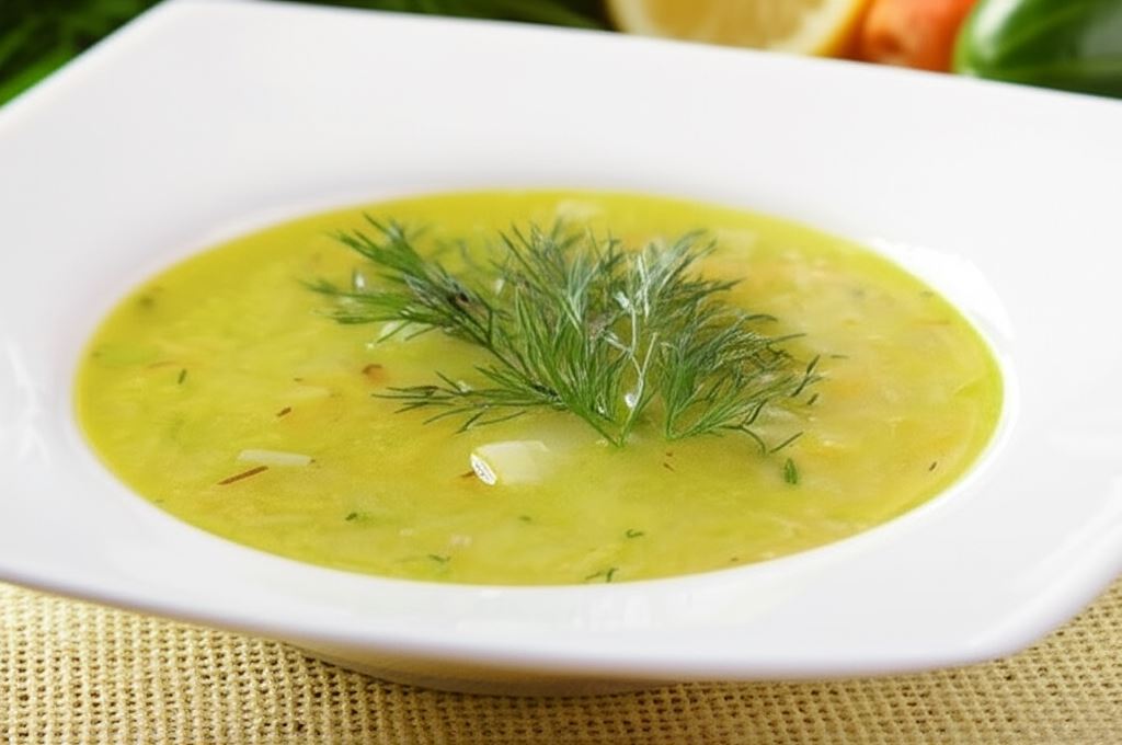 Zupa ogórkowa ze świeżego ogórka