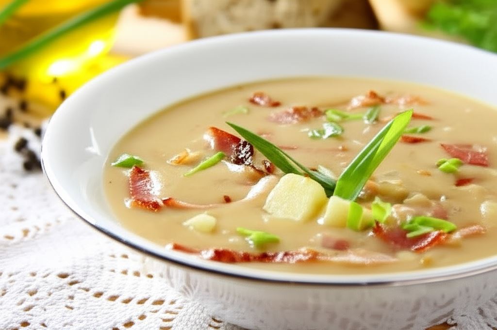 Zupa pieczarkowa z ciemnym piwem