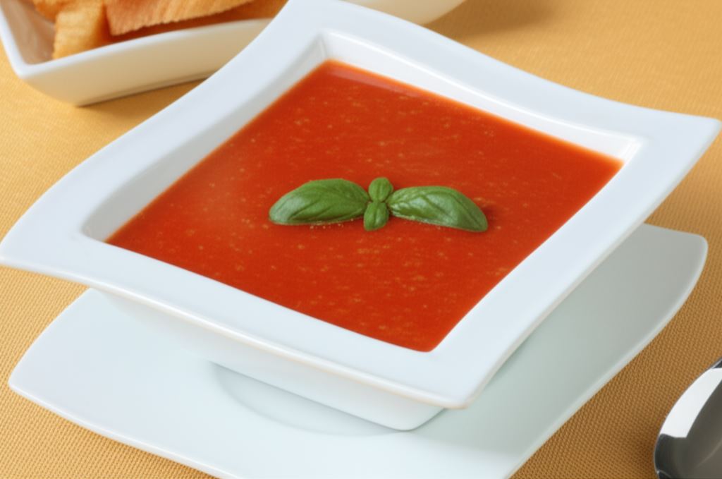 Zupa pomidorowa z bazylią