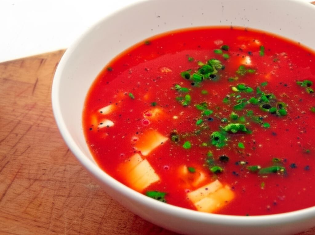 Zupa pomidorowa z mozzarellą