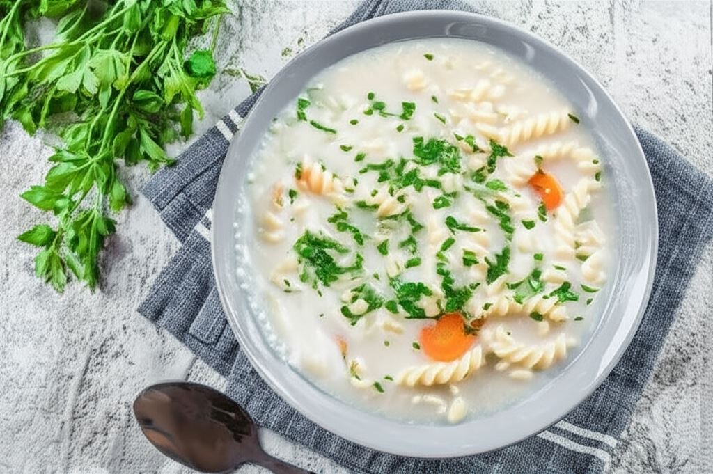 Zupa serowa z makaronem