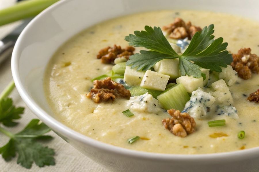 Zupa serowa z selerem naciowym