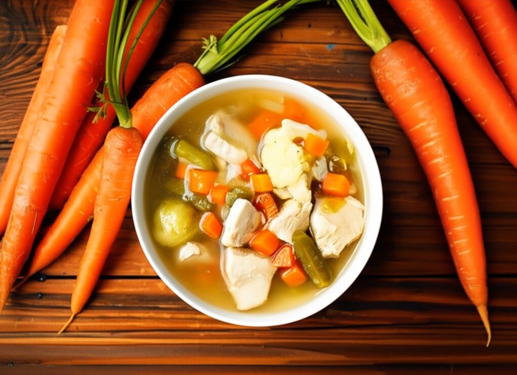 Zupa warzywna z kurczakiem