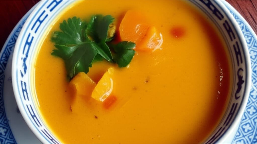 Zupa z dyni i karmelizowanego pora
