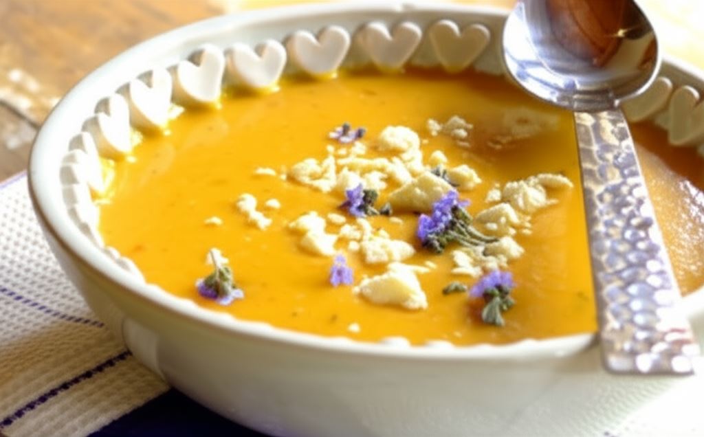 Zupa z dyni z szafranem
