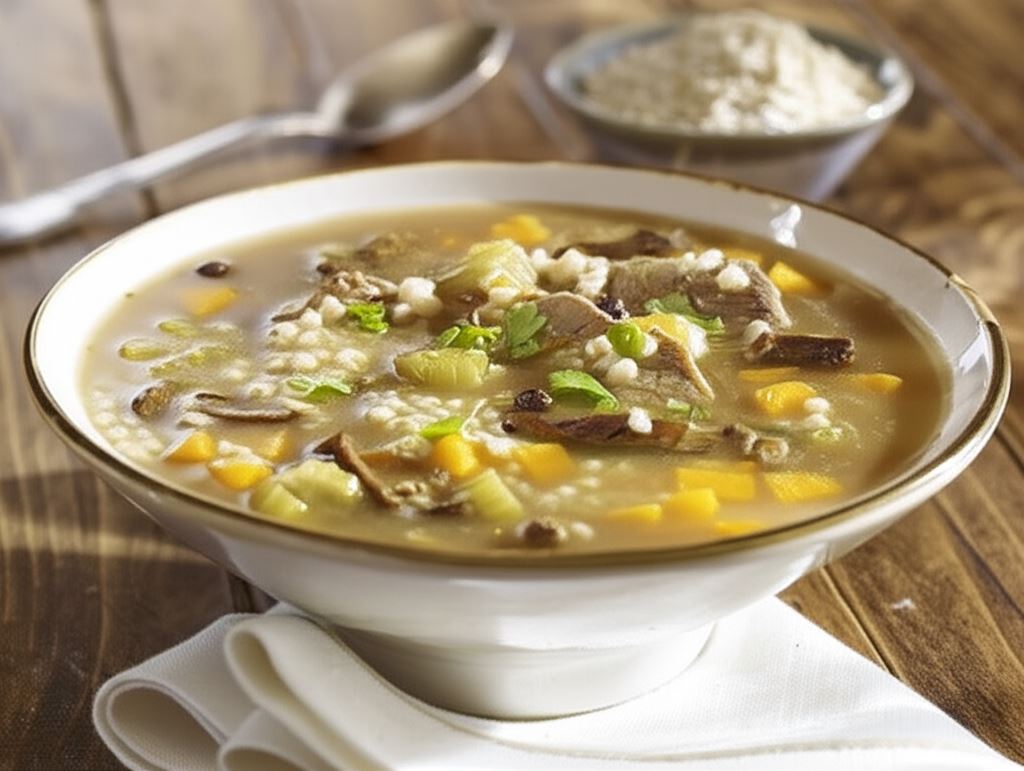 Zupa z kaszą jaglaną