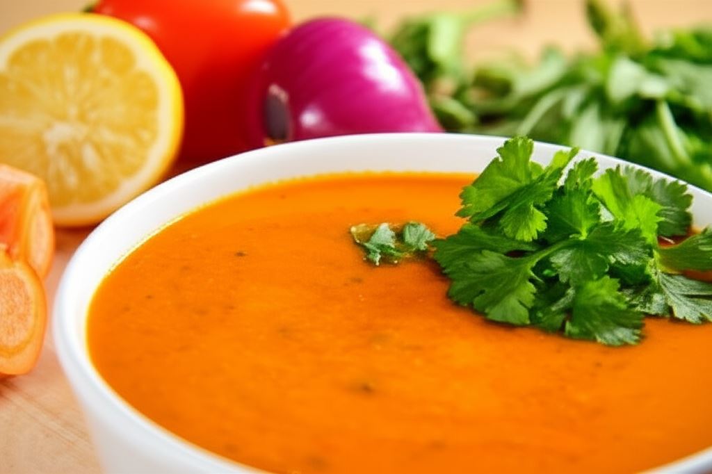 Zupa z pieczonego bakłażana