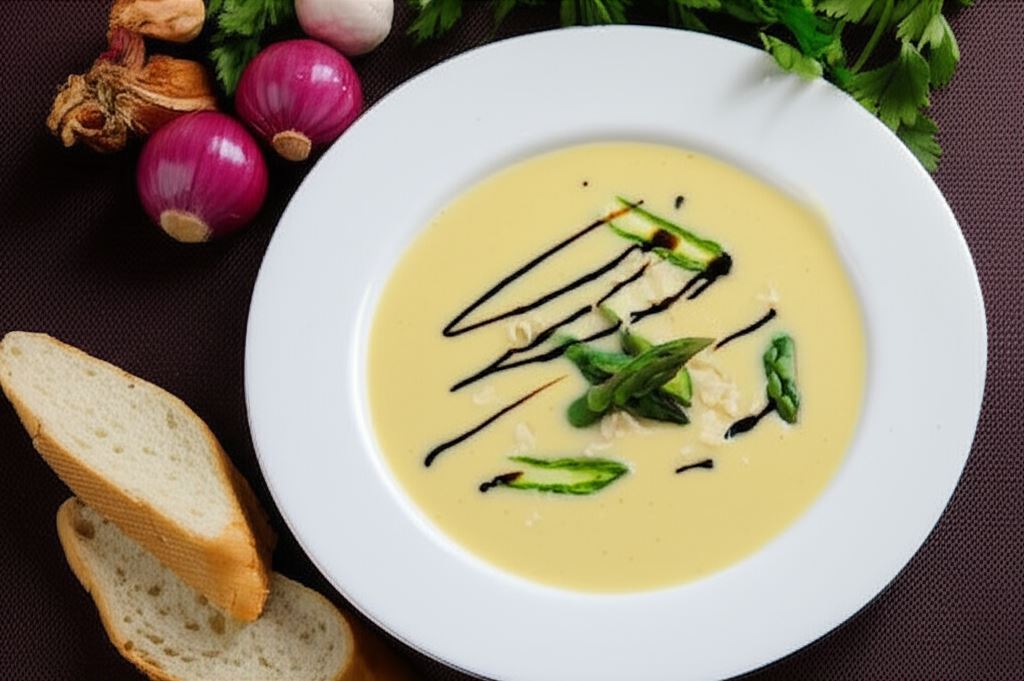 Zupa z zielonych szparagów