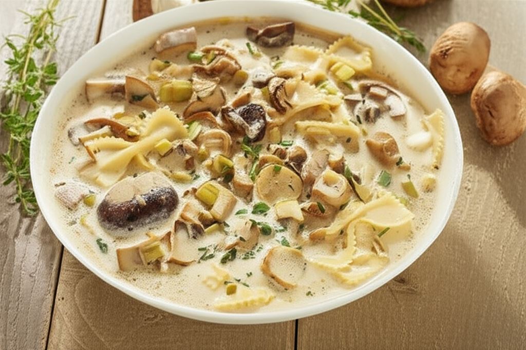 Zupa ze świeżych grzybów