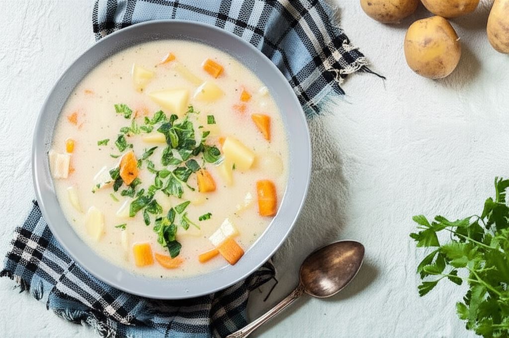 Zupa ziemniaczana zabielana