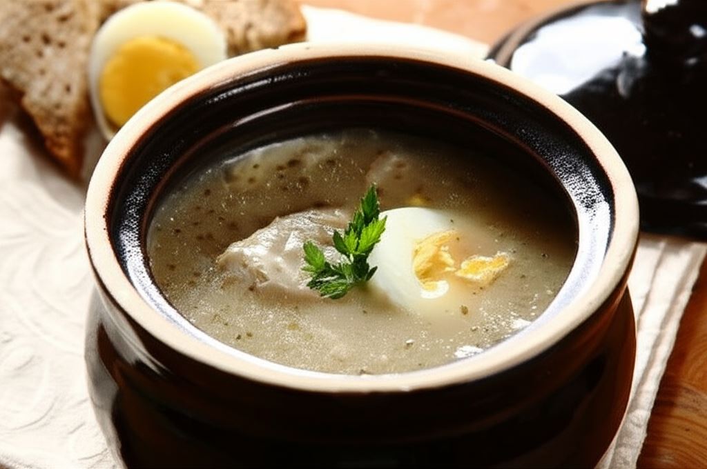 Żurek z białą kiełbasą