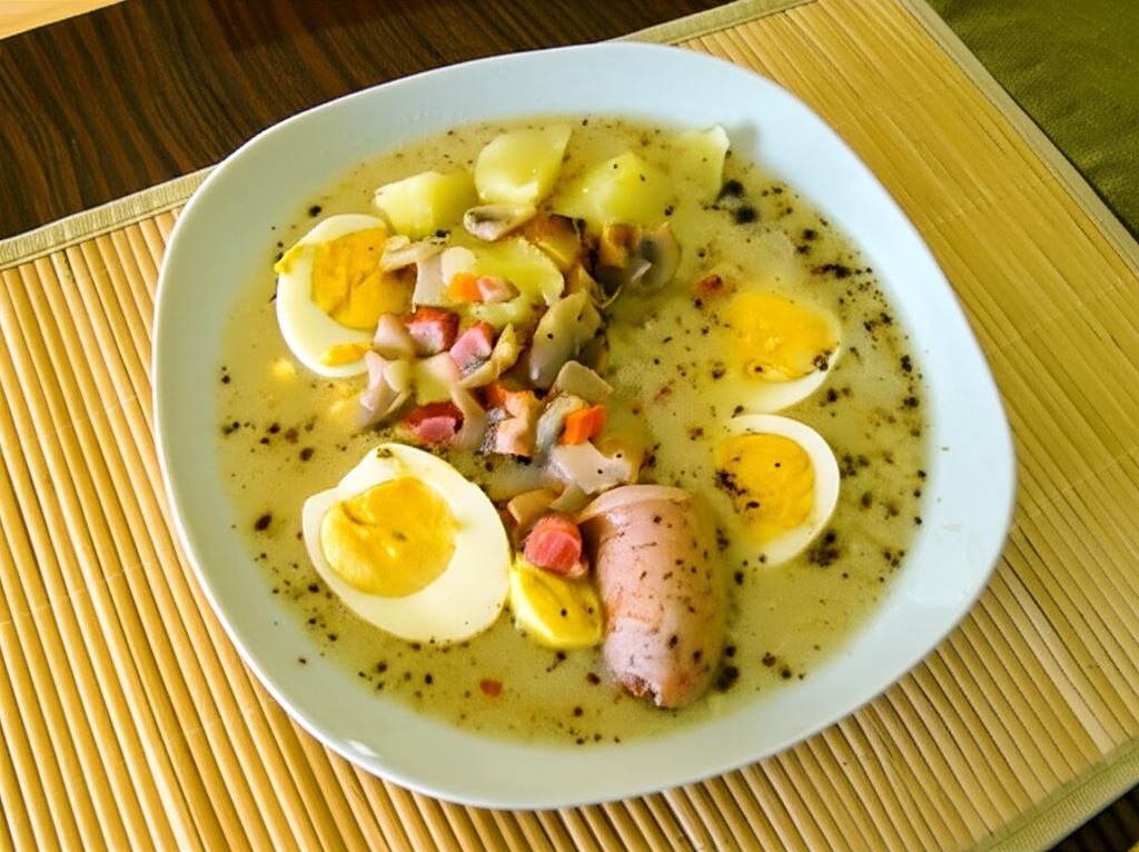 Żurek z pieczarkami