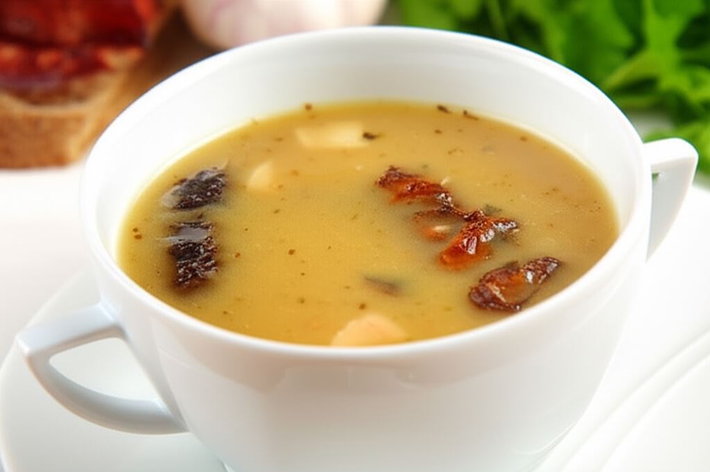 Żurek z wędzonką i czosnkiem