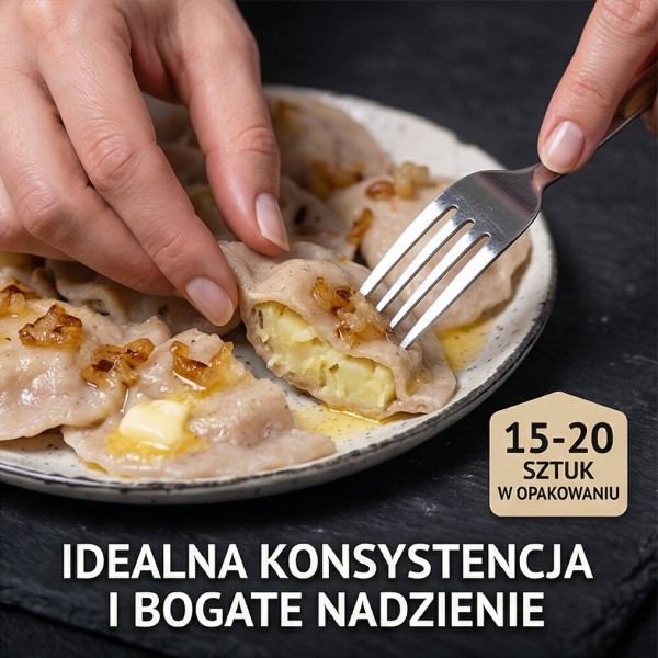 Вареники з картоплею, сиром та цибулею на цільнозерновому борошні 500 г