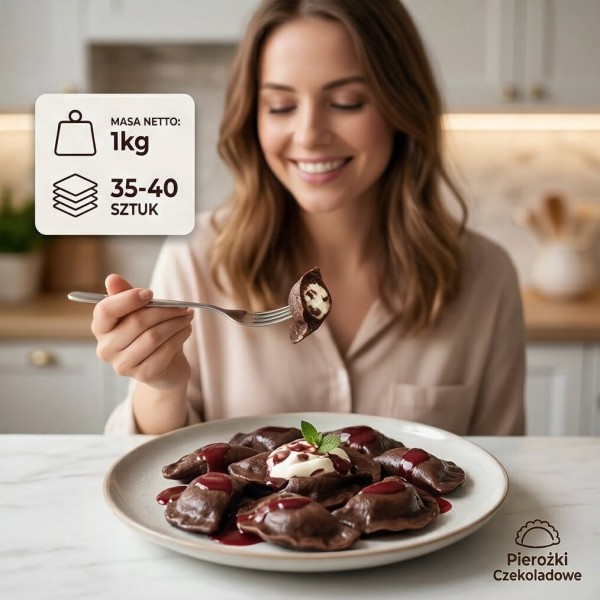 Шоколадні пельмені з сиром та шоколадними краплями 1 кг