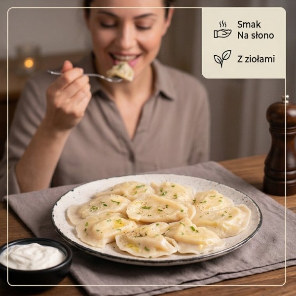 Pierogi ze szpinakiem i serem 1kg