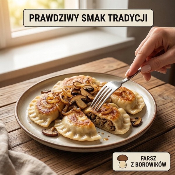 Pierogi z kapustą i grzybami 1kg