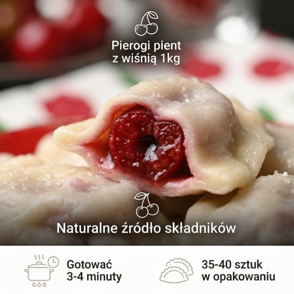 Pierogi z wiśnią 1kg