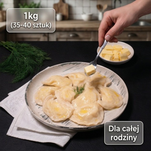 Pierogi z ziemniakami i masłem 1kg