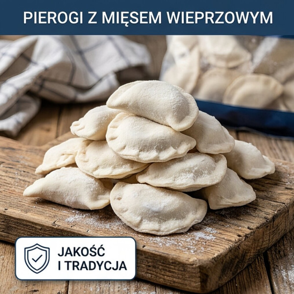 Pierogi z mięsem wieprzowym 1kg