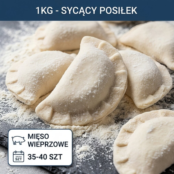 Pierogi z mięsem wieprzowym 1kg