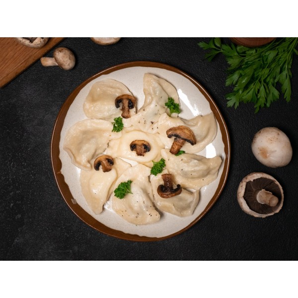 Вареники з капустою та грибами 500 г