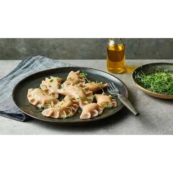 Вареники з картоплею та шкварками на спельтовому борошні 1 кг