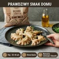 Вареники з картоплею та шкварками на спельтовому борошні 1 кг