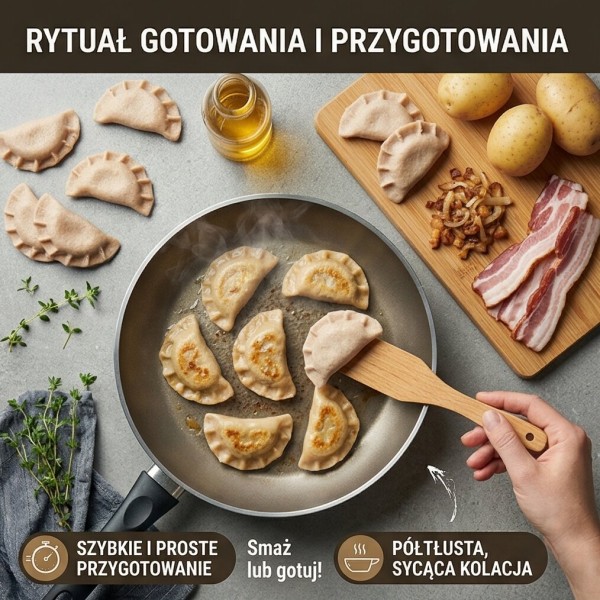 Вареники з картоплею та шкварками на спельтовому борошні 1 кг