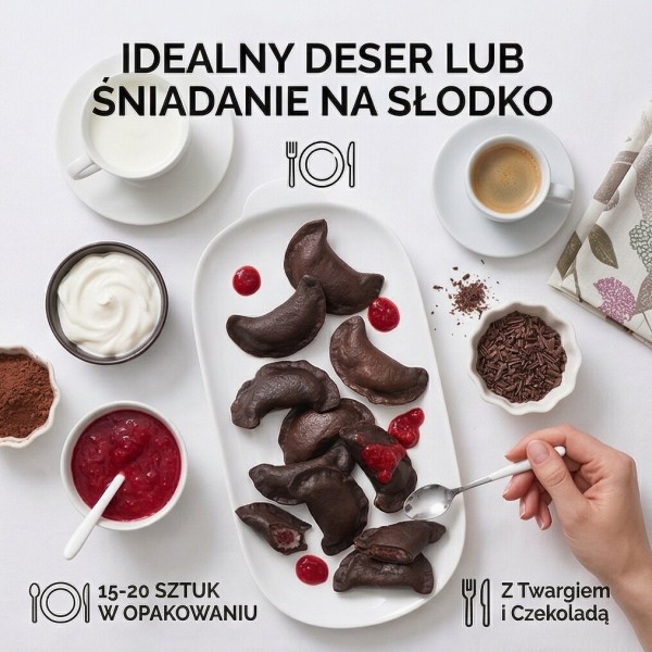 Шоколадні пельмені з сиром та шоколадними краплями 500 г