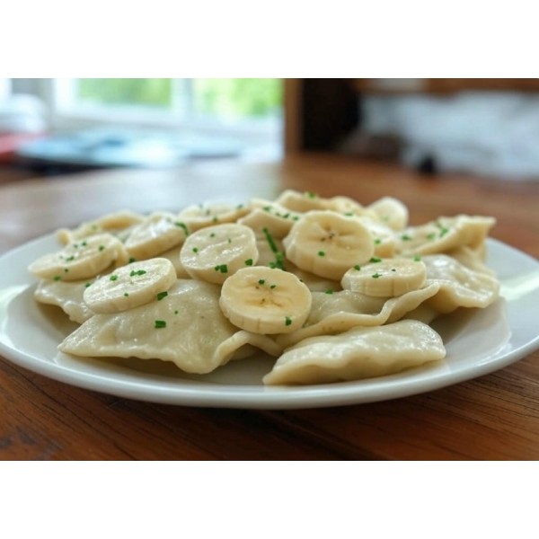 Пельмені з сиром та бананом 1 кг