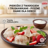 Вареники з сиром та полуницею 1 кг