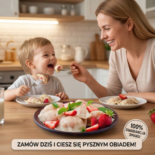 Вареники з сиром та полуницею 1 кг