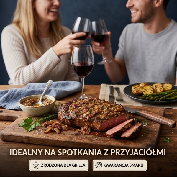 Stek z karkówki w marynacie cebulowo-musztardowej