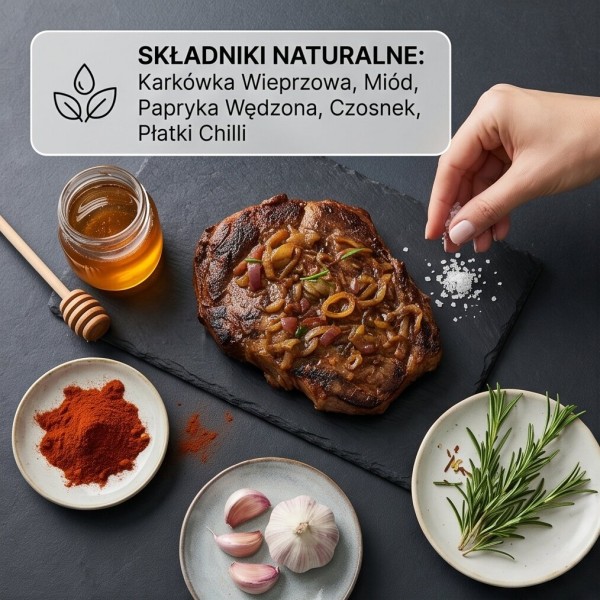 Stek z karkówki „miodowa papryka”