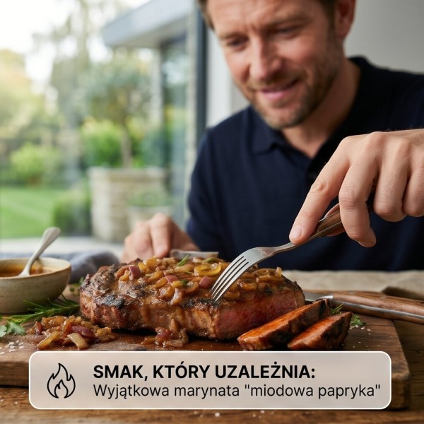 Stek z karkówki „miodowa papryka”