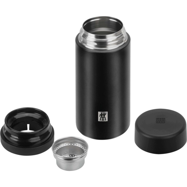 Термоконтейнер ZWILLING THERMO з заварювачем для чаю 420 мл чорний