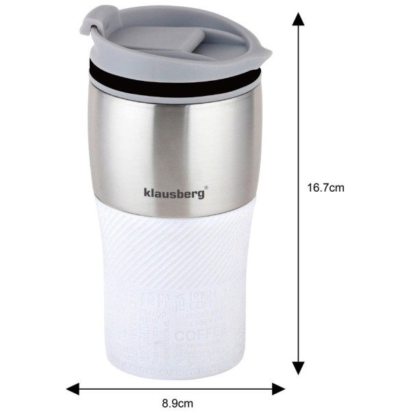 Термокружка 320 мл Klausberg White KB-7627