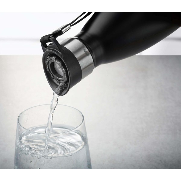 Термопляшка GEFU OLIMPIO 500 мл, чорна