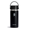 Пляшка HF-16oz з широкою гнучкою кришкою, чорна